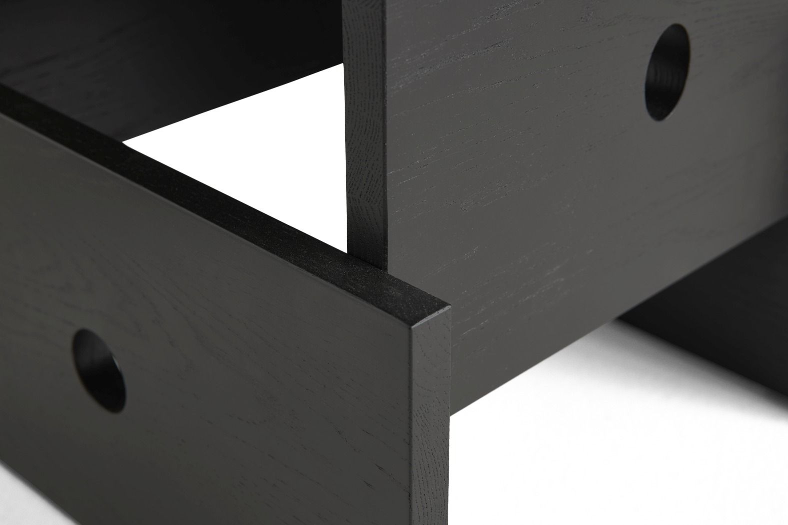 Wood Box Coffee Table Table basse Hay chêne noir vernis à base d'eau
