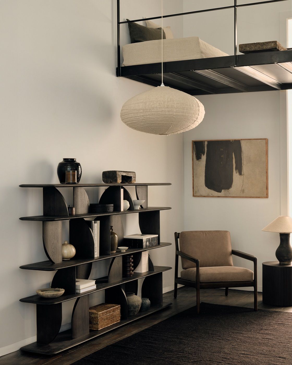 Étagère Geometric teck laqué Ethnicraft