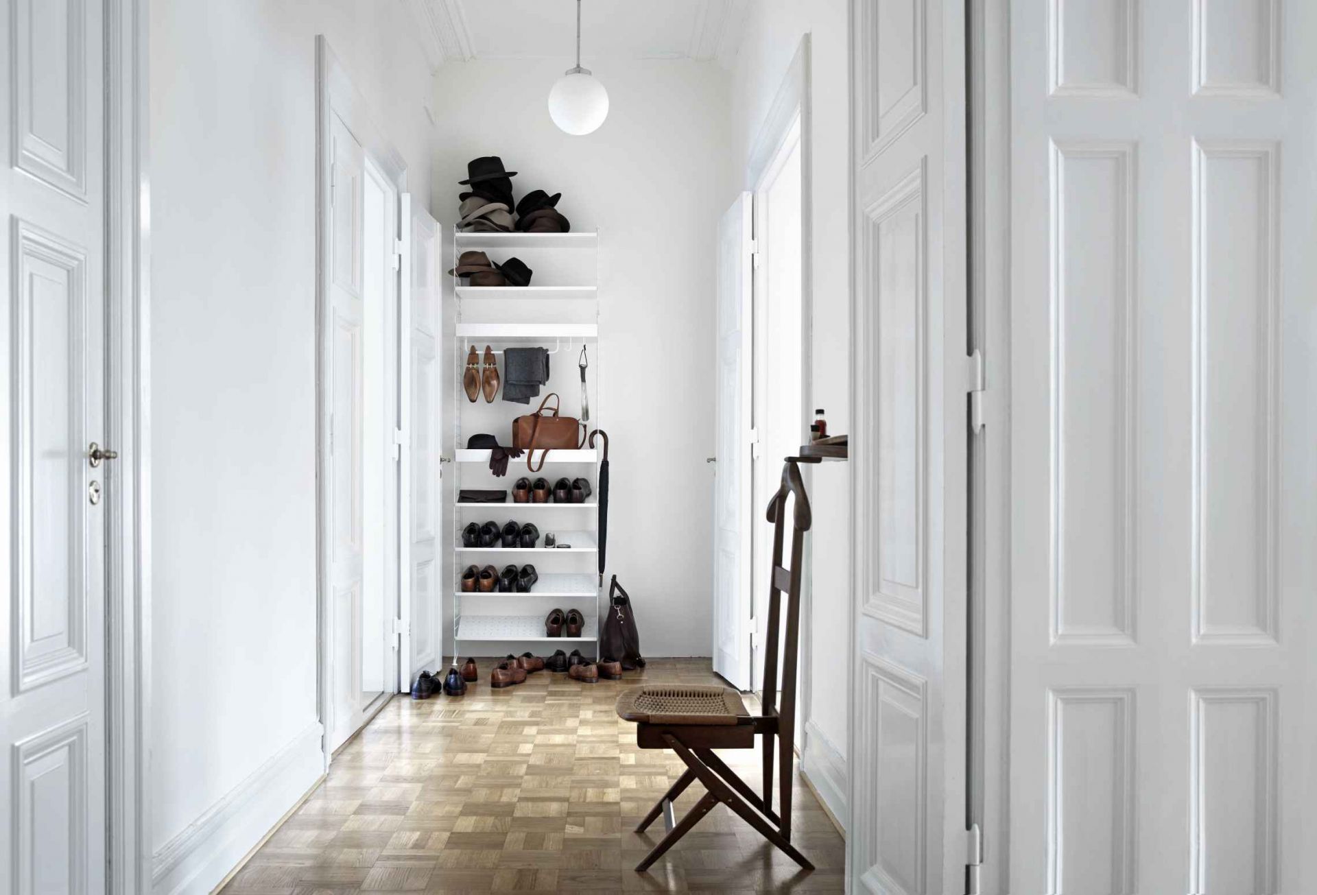 Système de rayonnage au sol de la chambre à coucher à cordes C String Furniture Beige - Beige