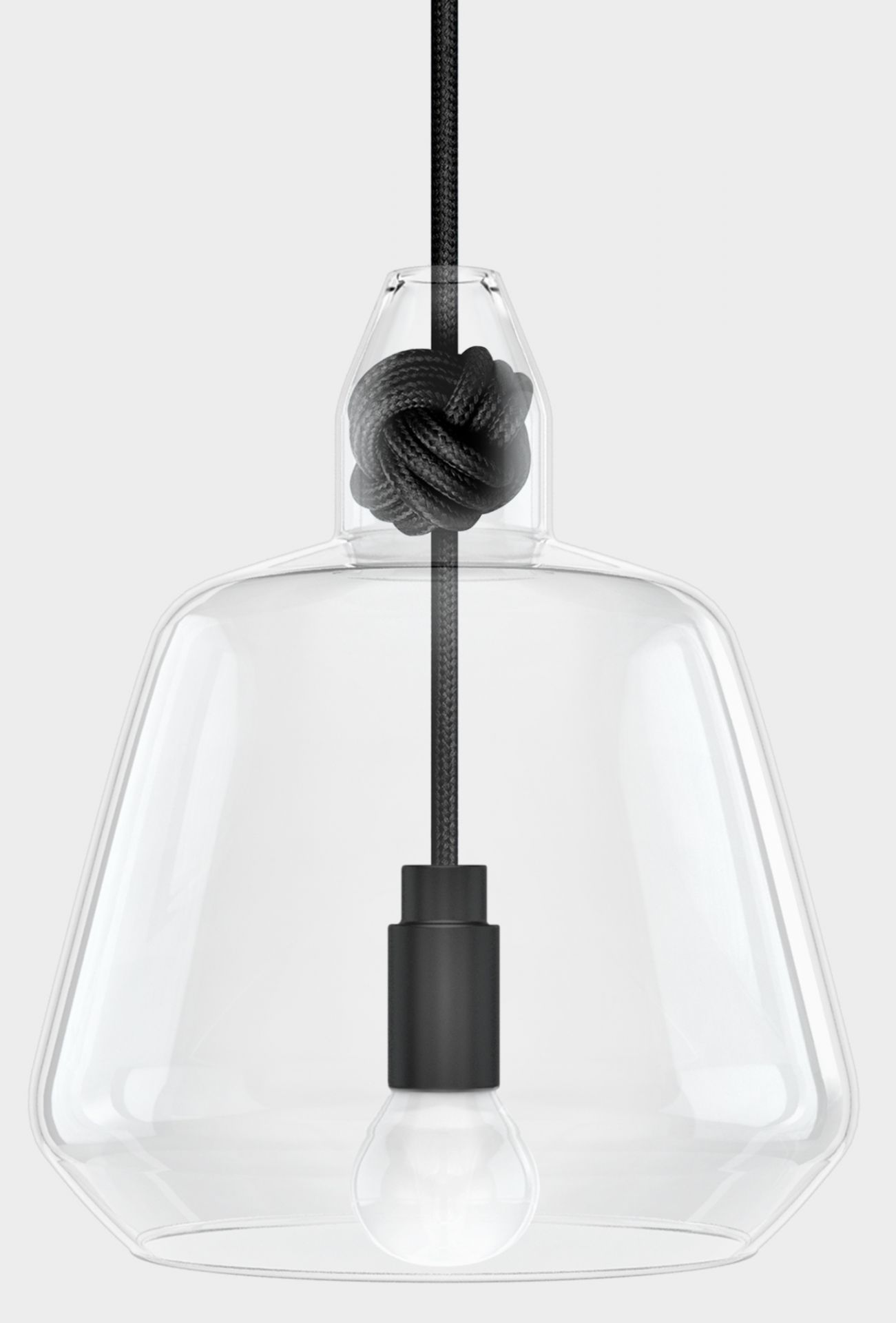 Knot lamp large Pendelleuchte Vitamin-mittelblau