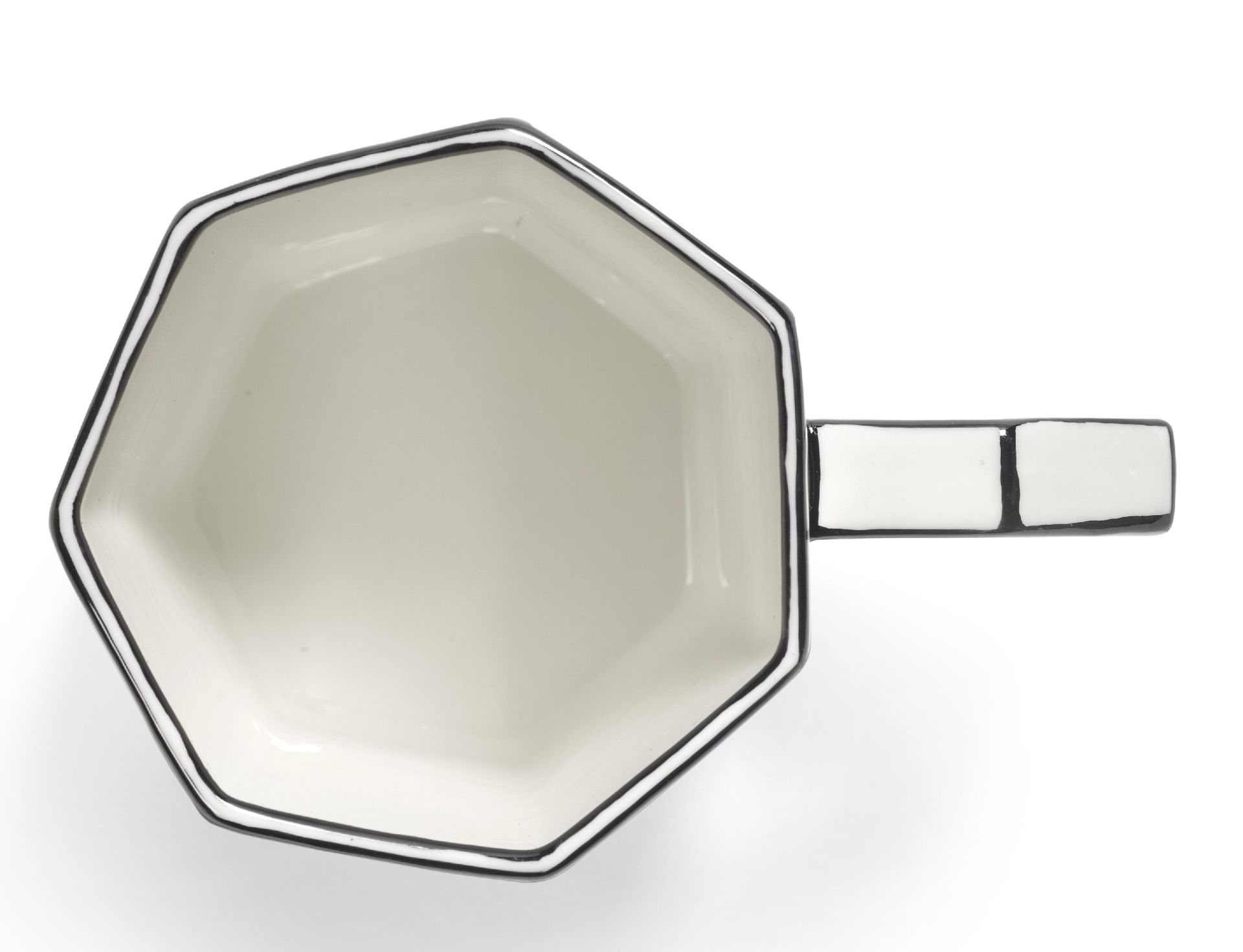 Tasse à thé blanche/noire Carte Blanche Serax  