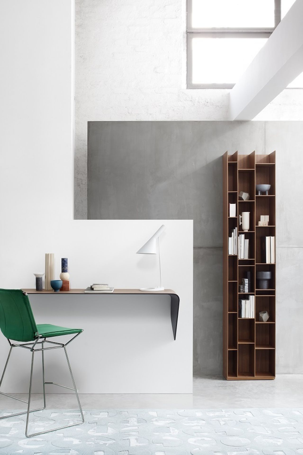 Random Wood Bookcase Bibliothèque 3C MDF Italia