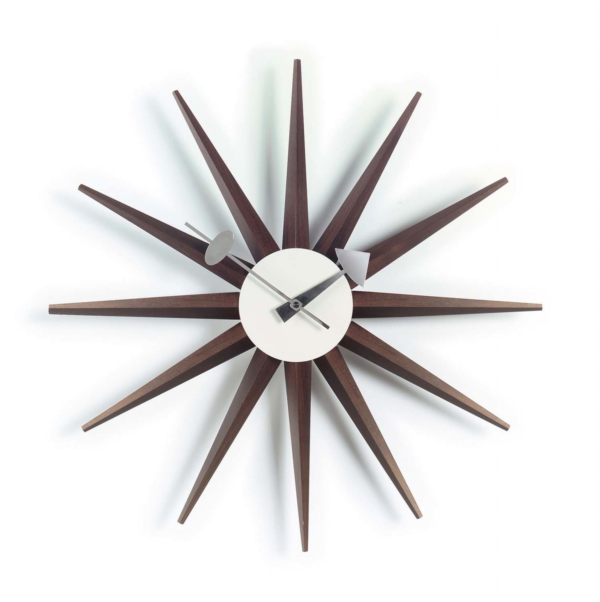 Sunburst Clock Horloge Murale - Noyer Vitra