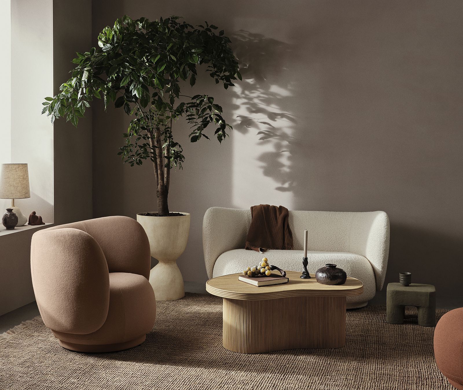 Isola Coffee Table Natural Table basse Ferm Living