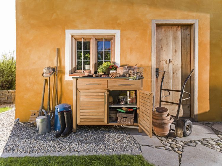 Deck 2 Éléments planche à plantes Extérieur Weishäupl