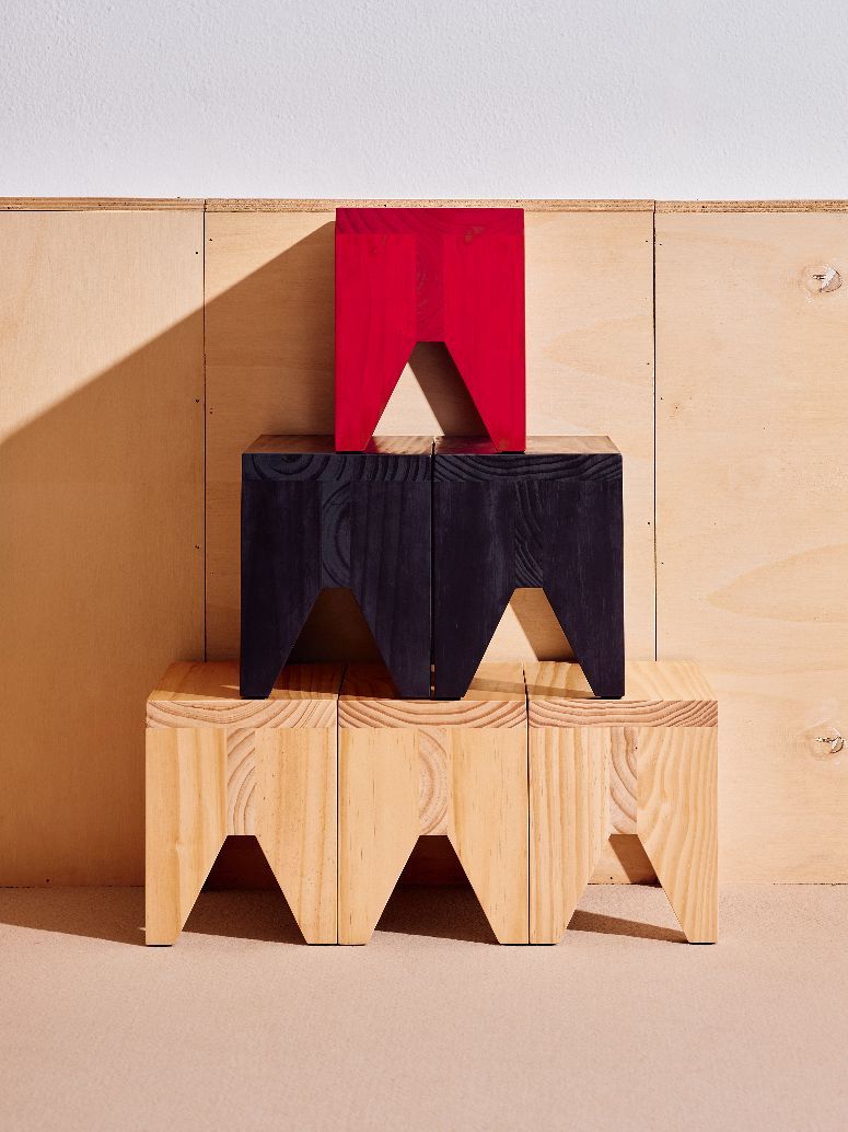 Manolito Stool Short Small Tabouret Hay