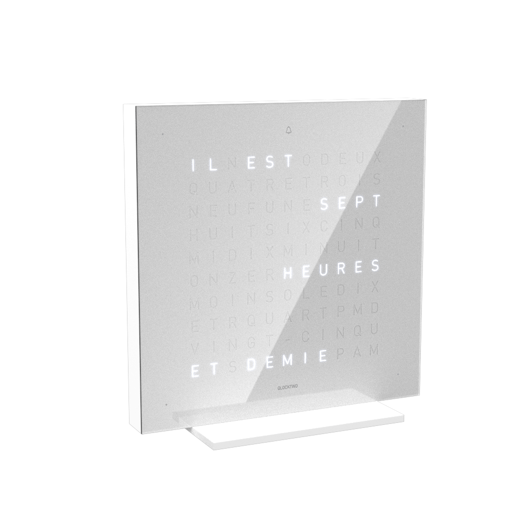  Earth 13.5 Pure Edition Horloge de table version / Montre Français QLOCKTWO