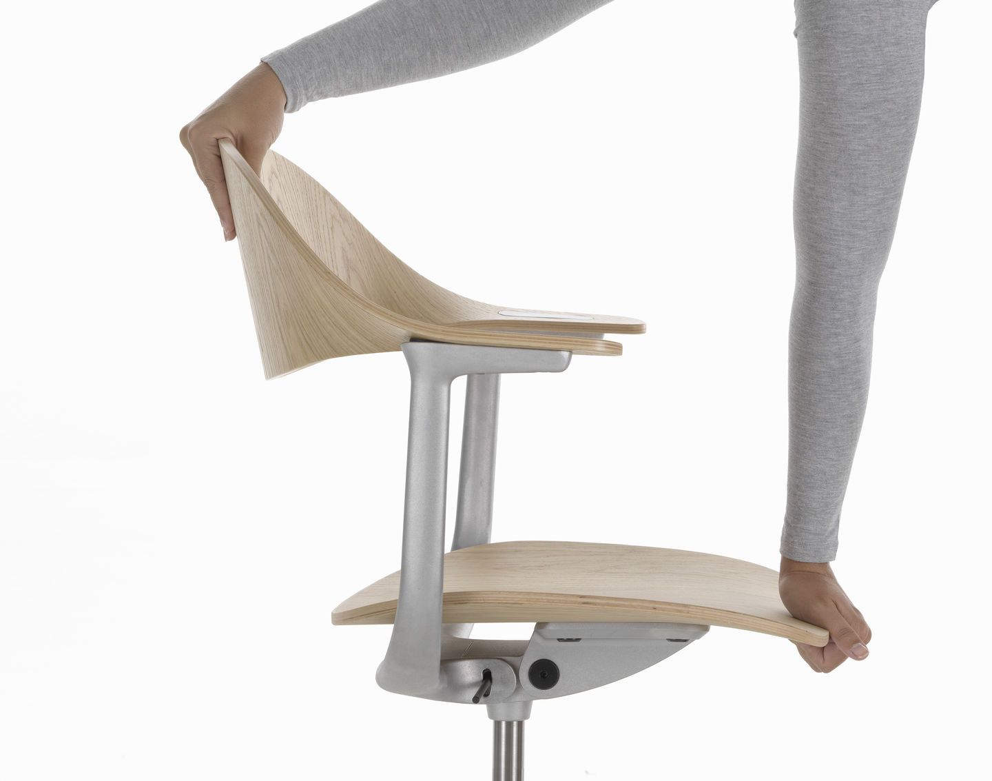 Mynt dossier et assise Plywood chaise de bureau Vitra