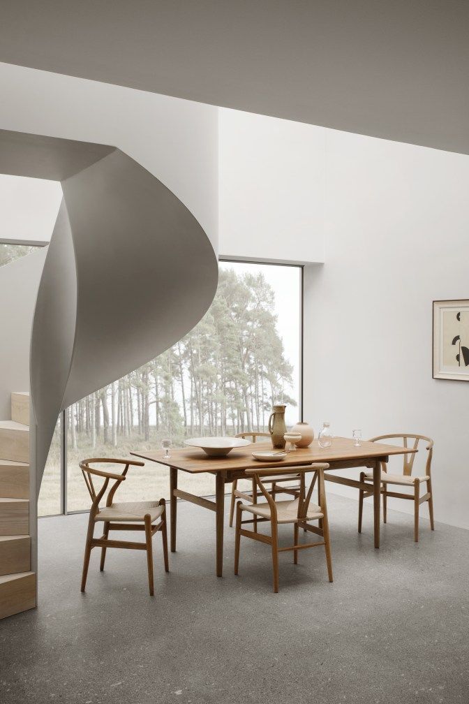 CH327 Table de salle à manger teck L 248 cm Carl Hansen & Søn