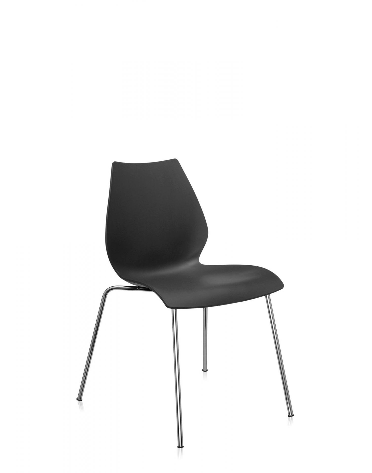 Maui Chaise sans Accoudoirs Kartell Anthracite