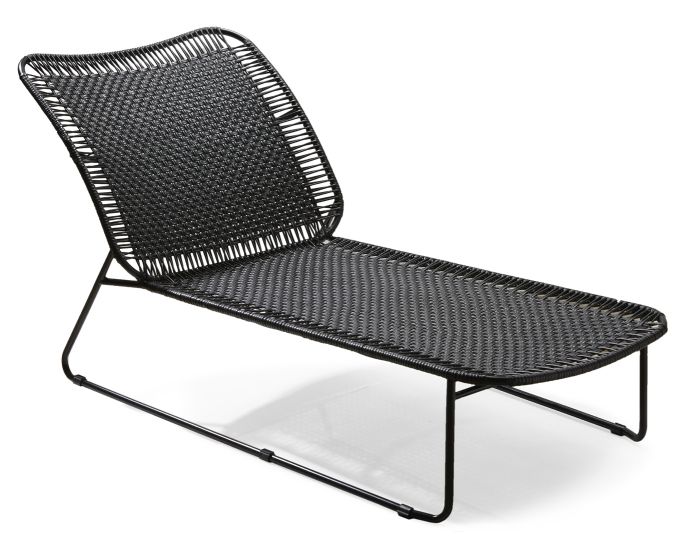 Cielo Lounge Chair low Chaise Lounge basse Outdoor ames Noir - Noir