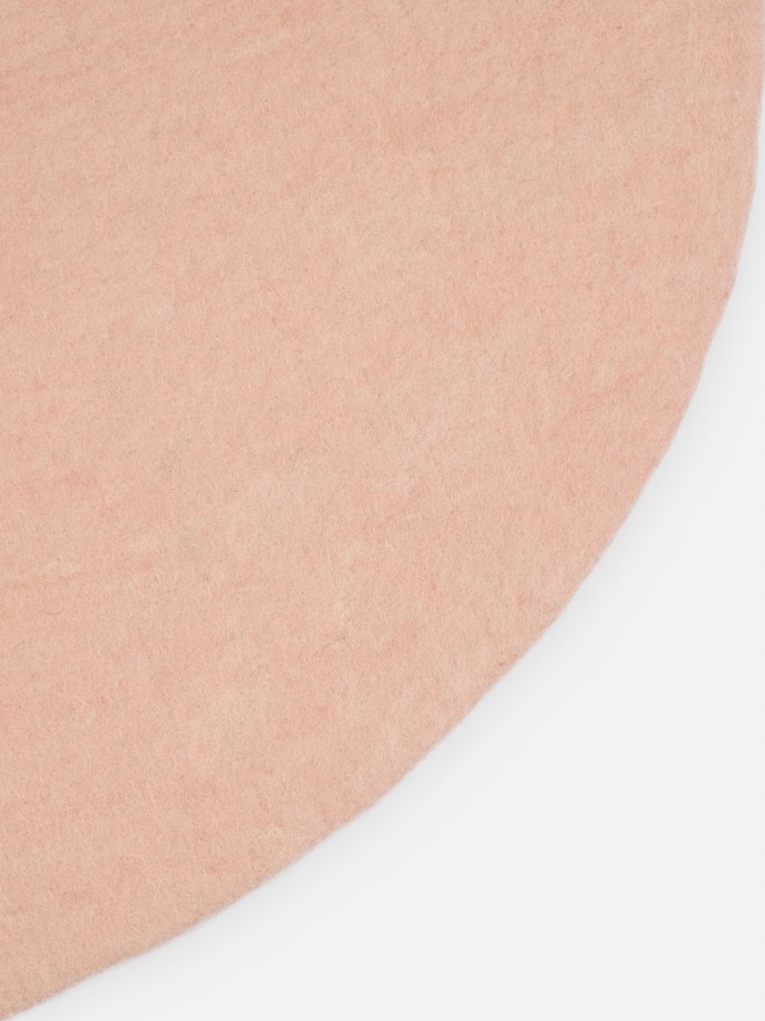 Mono Rond Tapis en feutre Ø 160 cm myfelt  Merle (rose)