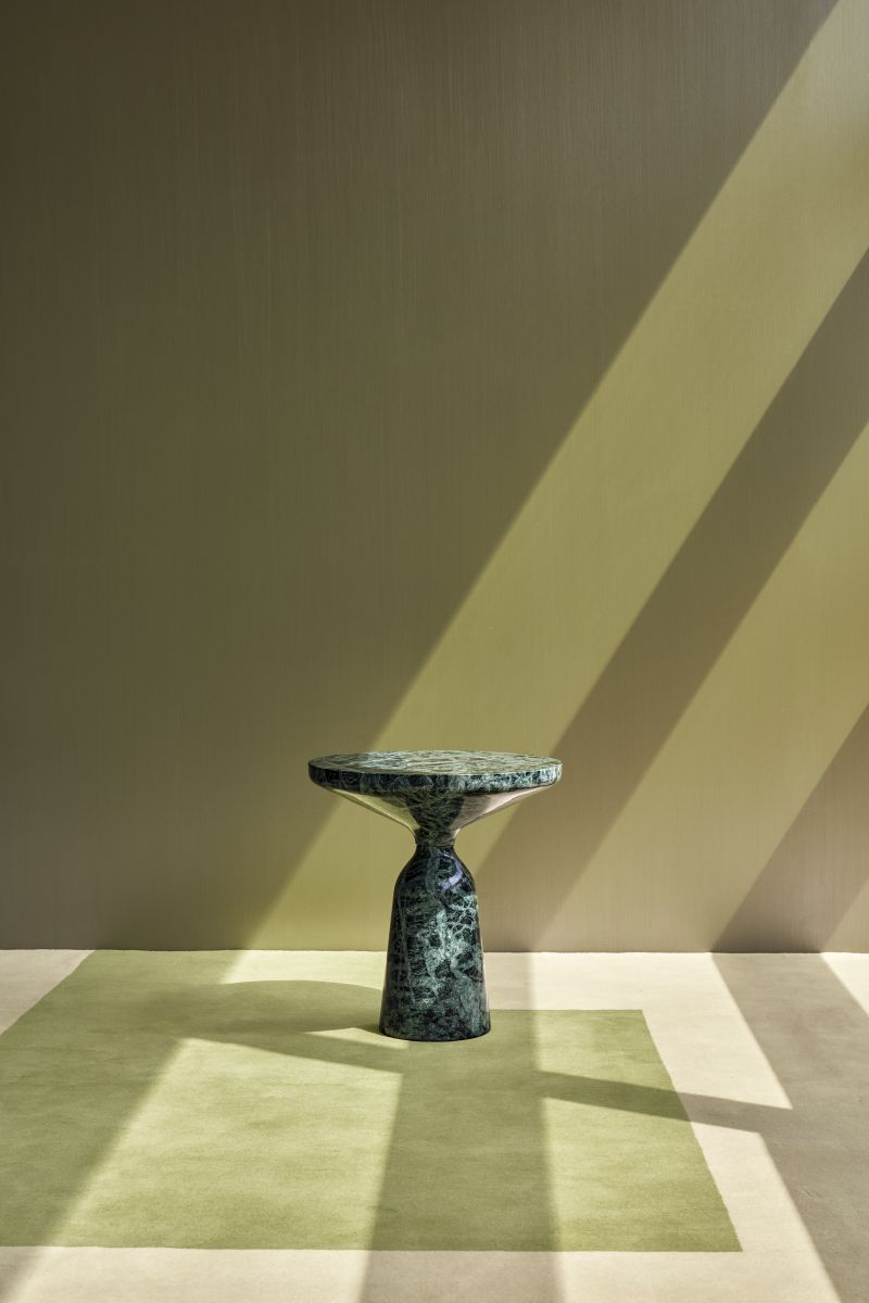 Bell Table d'appoint en marbre Grigio Nuvolato ClassiCon