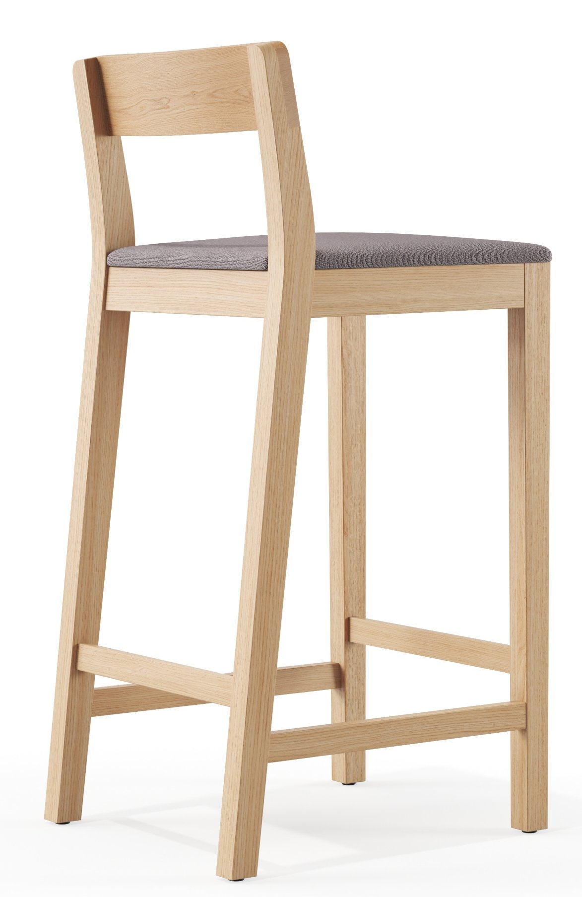 Sit tabouret de bar en bois avec coussin d'assise Zeitraum