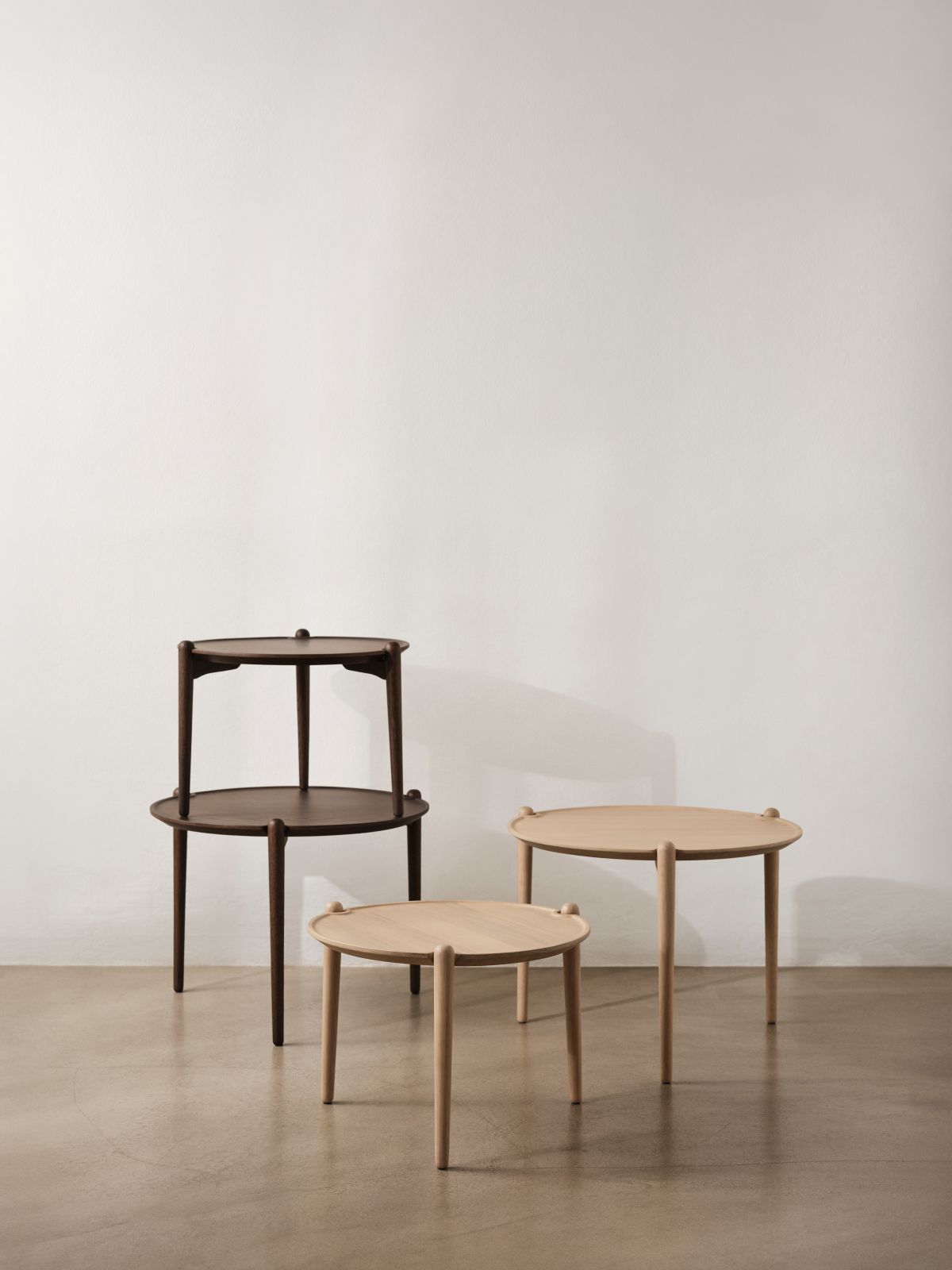 Aria Table Table d'appoint Low - Chêne foncé Design House Stockholm