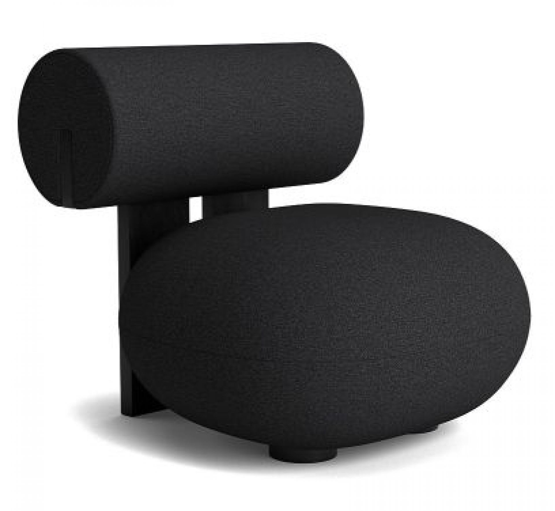 Hippo Lounge chêne noir / Kvadrat - Hallingdal 65 - 180 Norr11