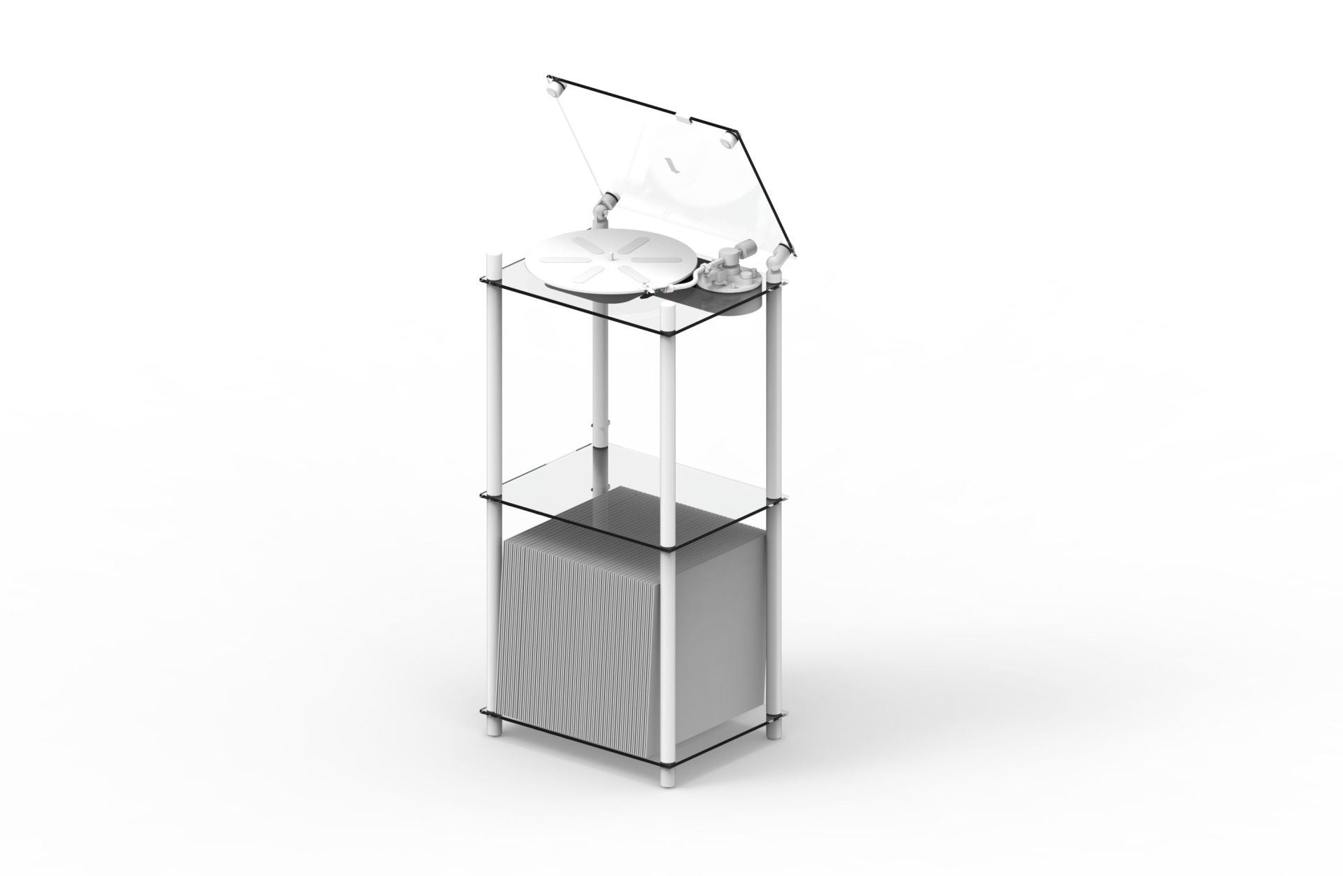 Table tournante transparente Transparent