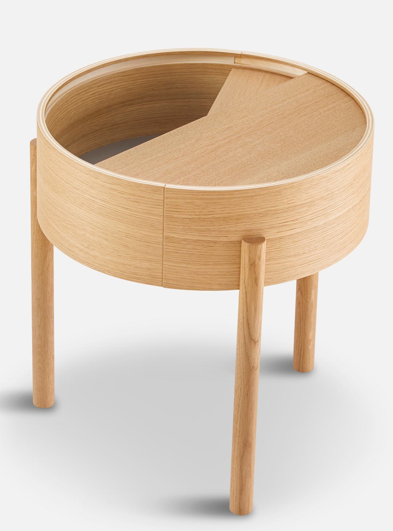 Arc Table d'appoint Chêne huilé Ø 42 cm Woud
