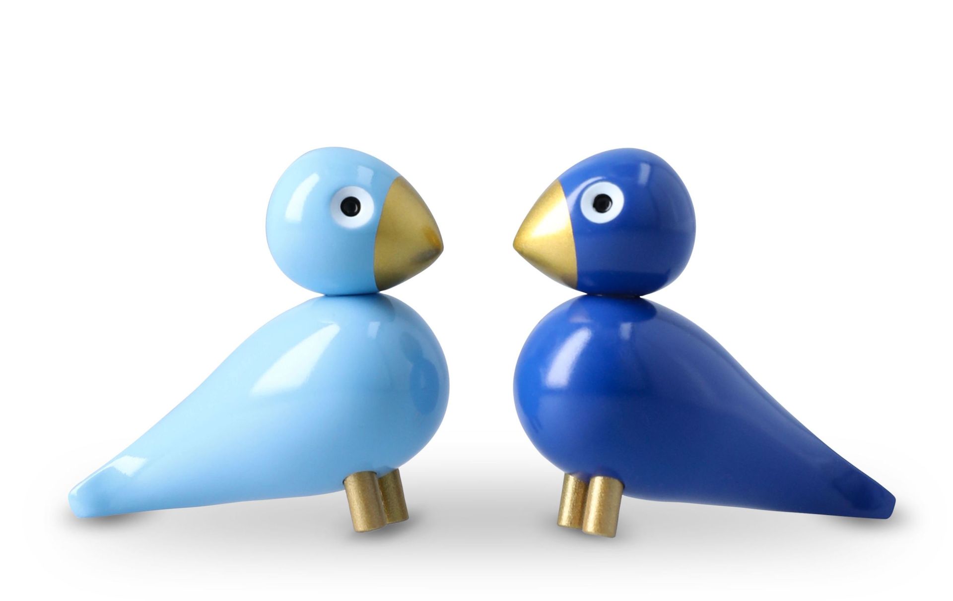 Oiseaux d'hiver, ensemble bleu Liliput/bleu clair Kay Bojesen