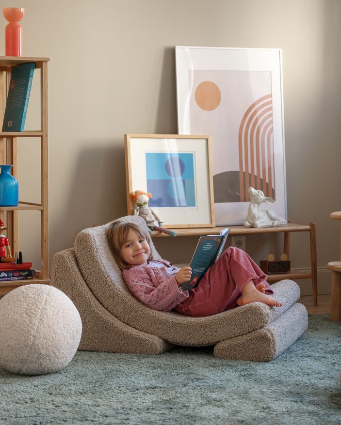 Lune Fauteuil pour enfants Tissu Teddy Wigiwama