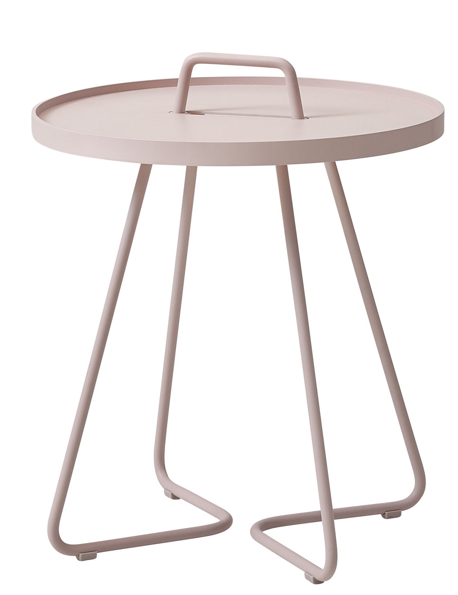 On-The-Move Outdoor table d'appoint petit Cane-Line Rose clair