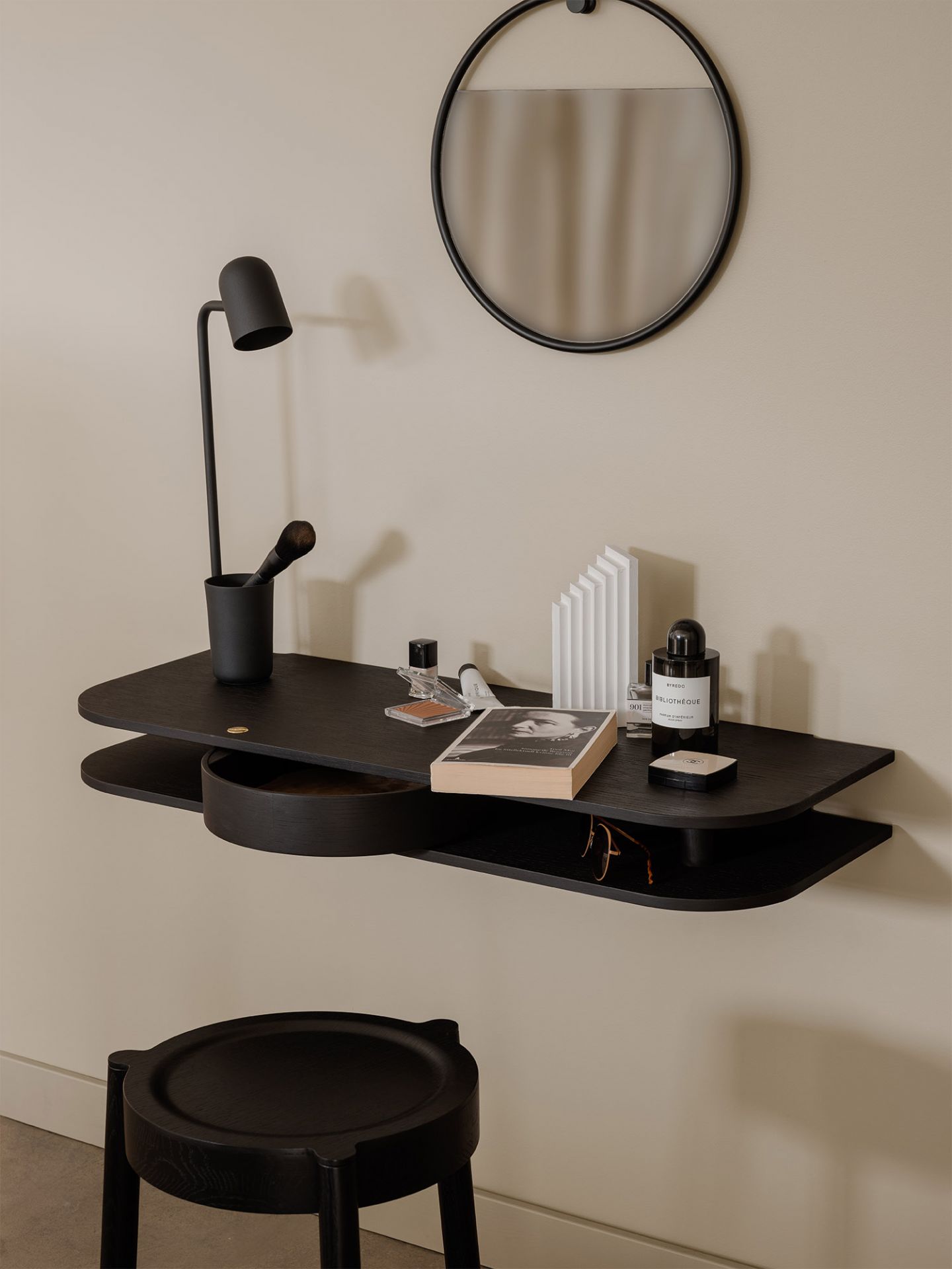 Valet console murale Chêne fumé Northern