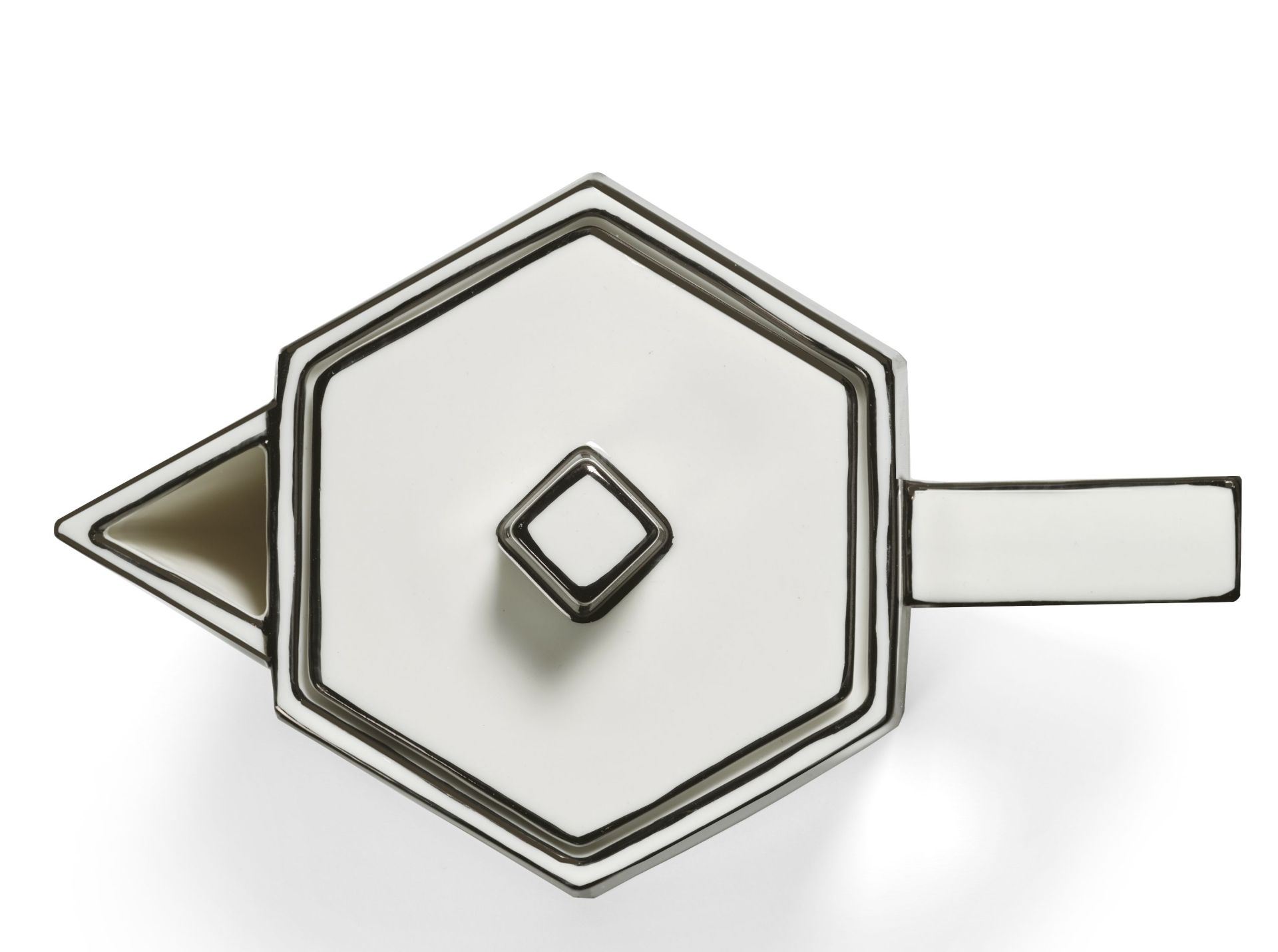 Théière blanche/noire Carte Blanche Serax 