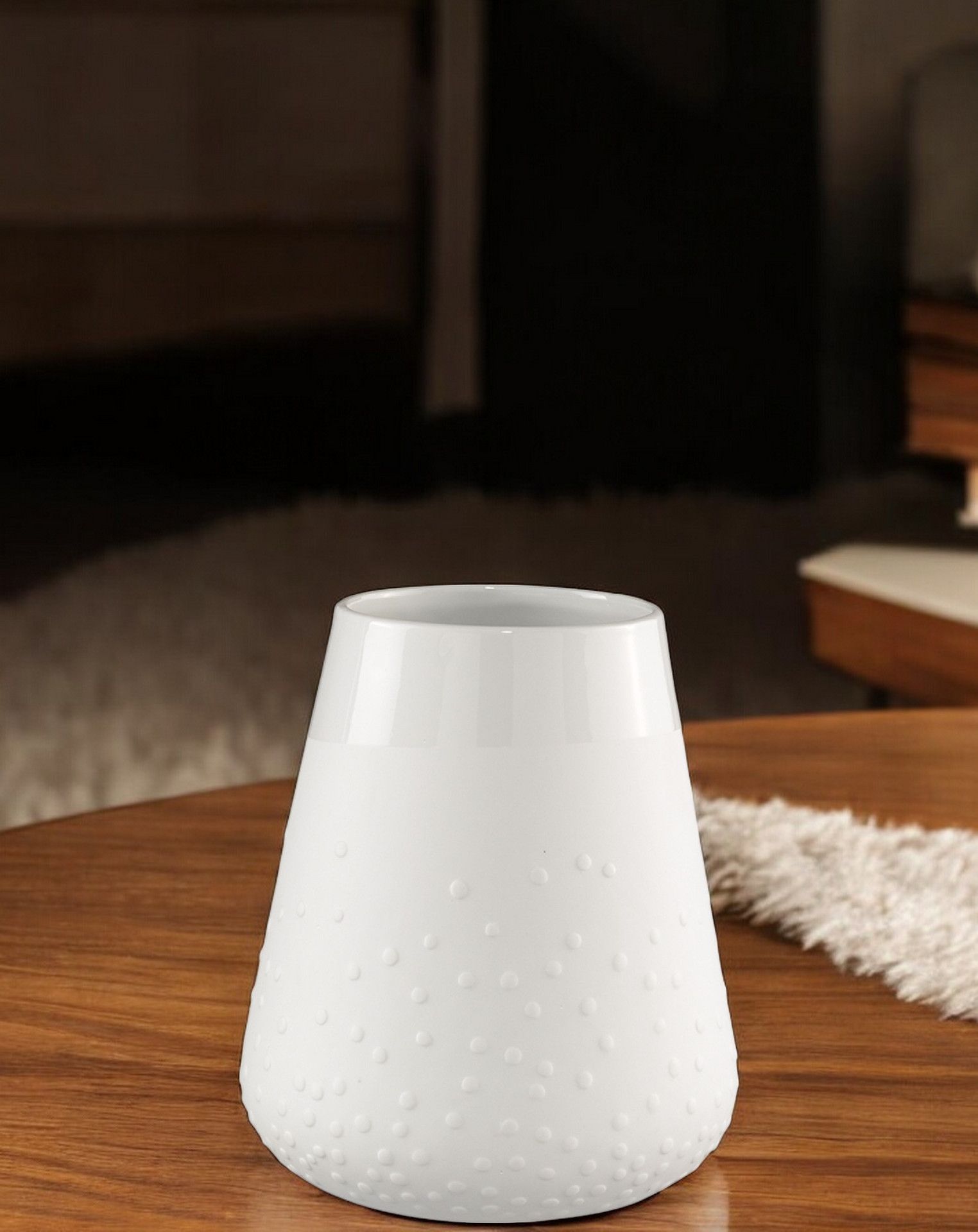Maison Poésie Vase en porcelaine Points Roues OFFRE SPECIALE