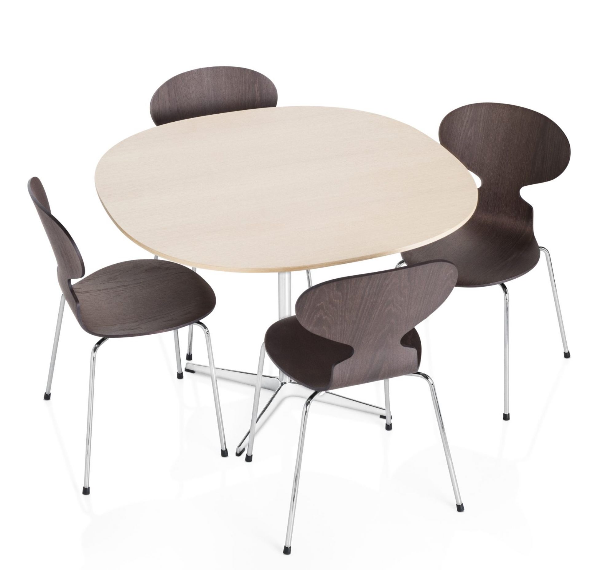 La chaise La Fourmi  3101 Cadre à 4 pieds Fritz Hansen 