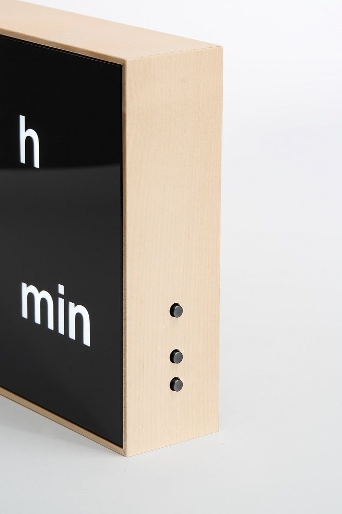Digital clock LED Horloge numérique / Horloge de table Albert Clock bois d'érable