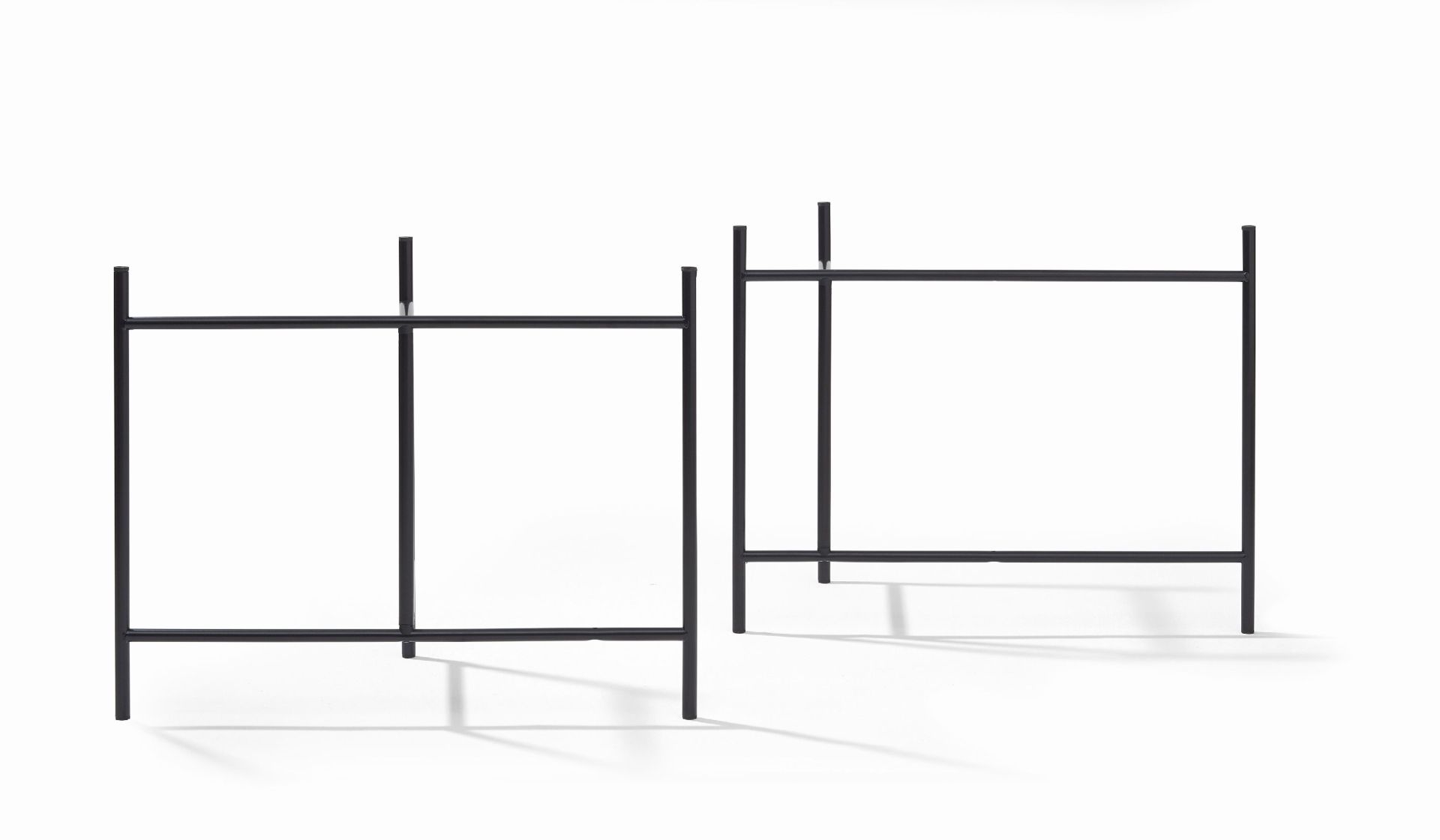 Eiermann 3 piètement de table coloré NOIR 58x29 cm Richard Lampert OFFRE SPECIALE