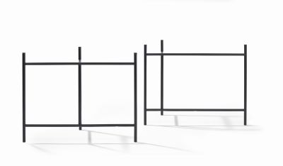 Eiermann 3 piètement de table coloré NOIR 58x29 cm Richard Lampert OFFRE SPECIALE