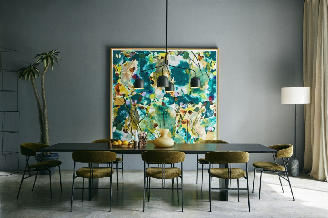 Private Table à manger rectangulaire 320 placage frêne brun noir Gubi Private Table à manger rectangulaire 320 placage frêne brun noir Gubi