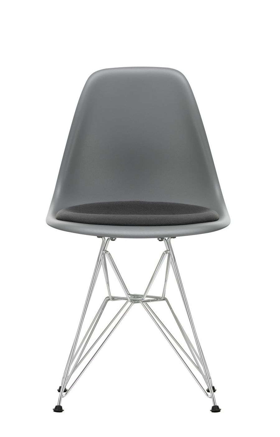 Eames Plastic Side Chair DSR chaise avec coussin d'assise Vitra