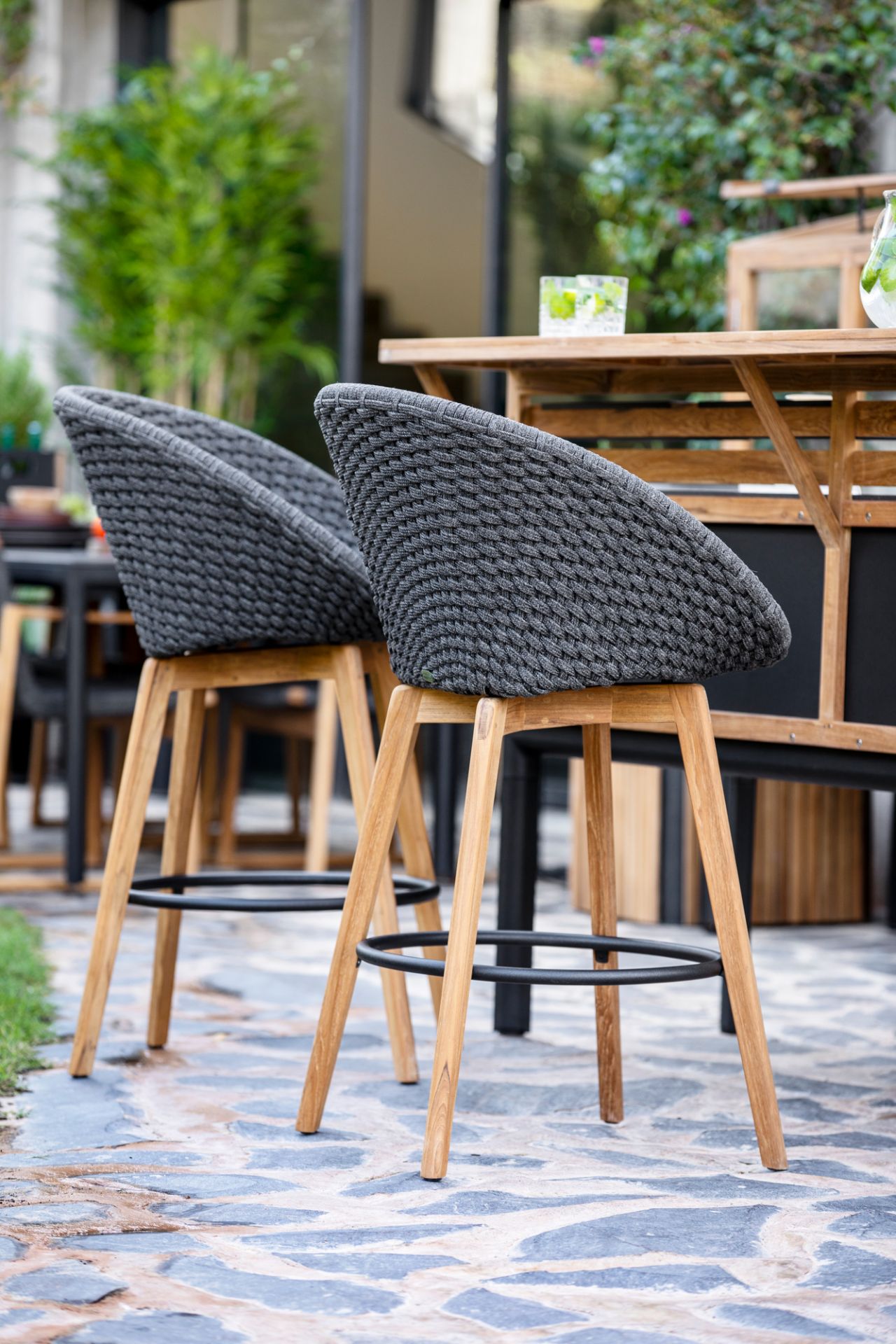 Peacock Outdoor Tabouret Cane-Line