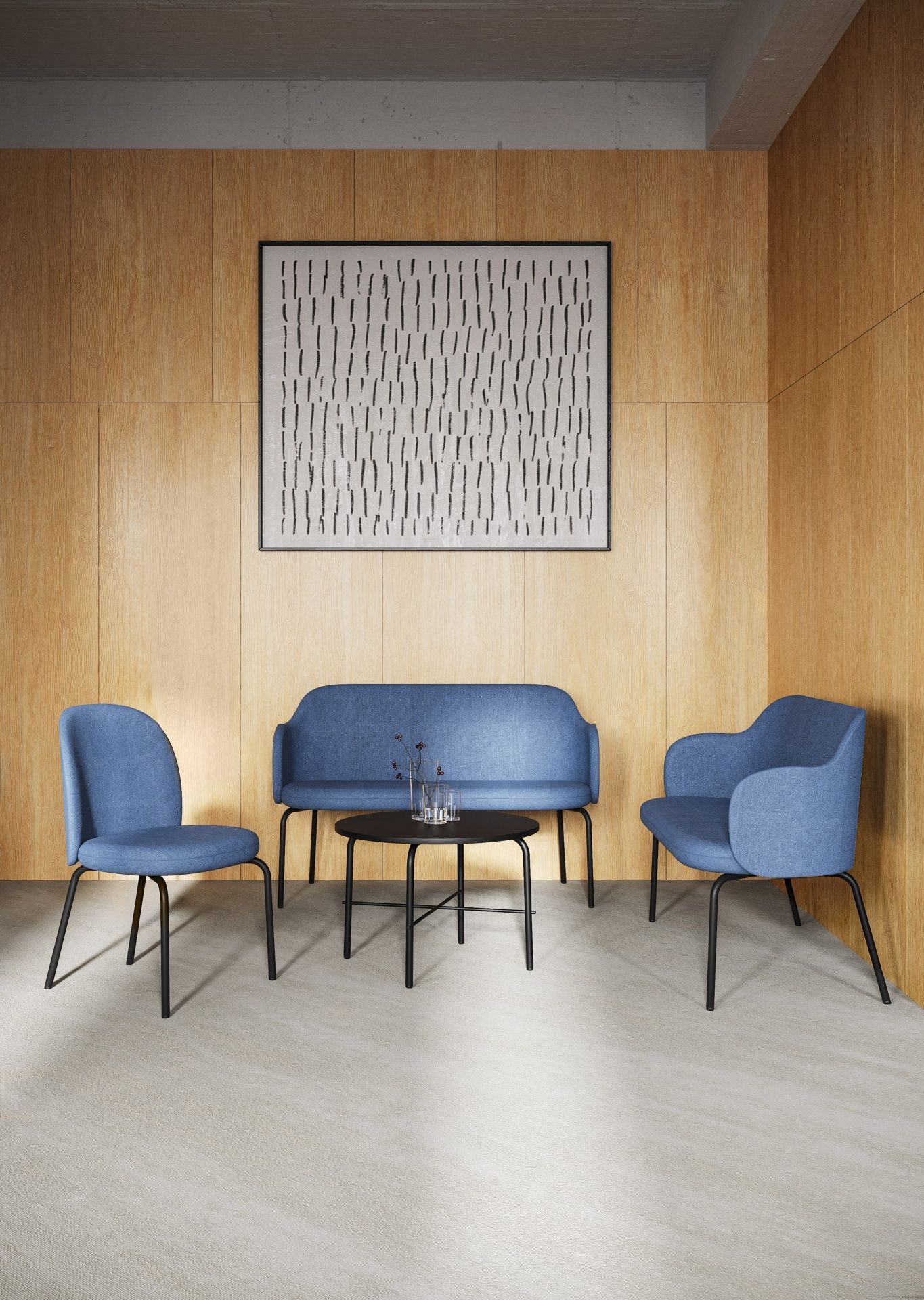 flos FS KP 215 chaise à accoudoirs / chaise de conférence Bejot 