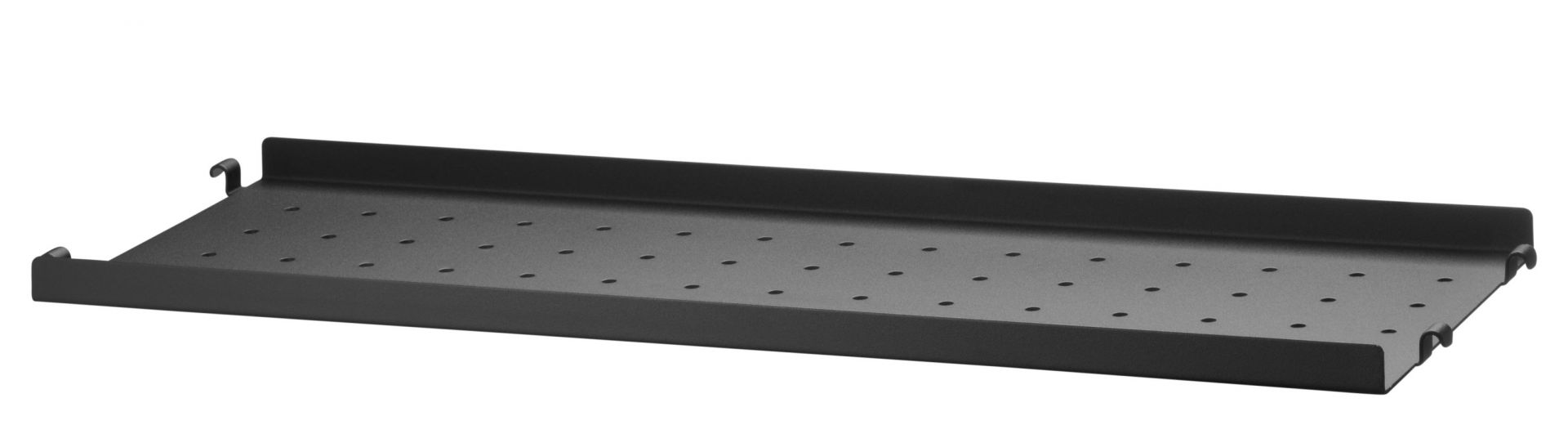 Étagère individuelle en métal bord bas L 58 cm String Furniture Noir