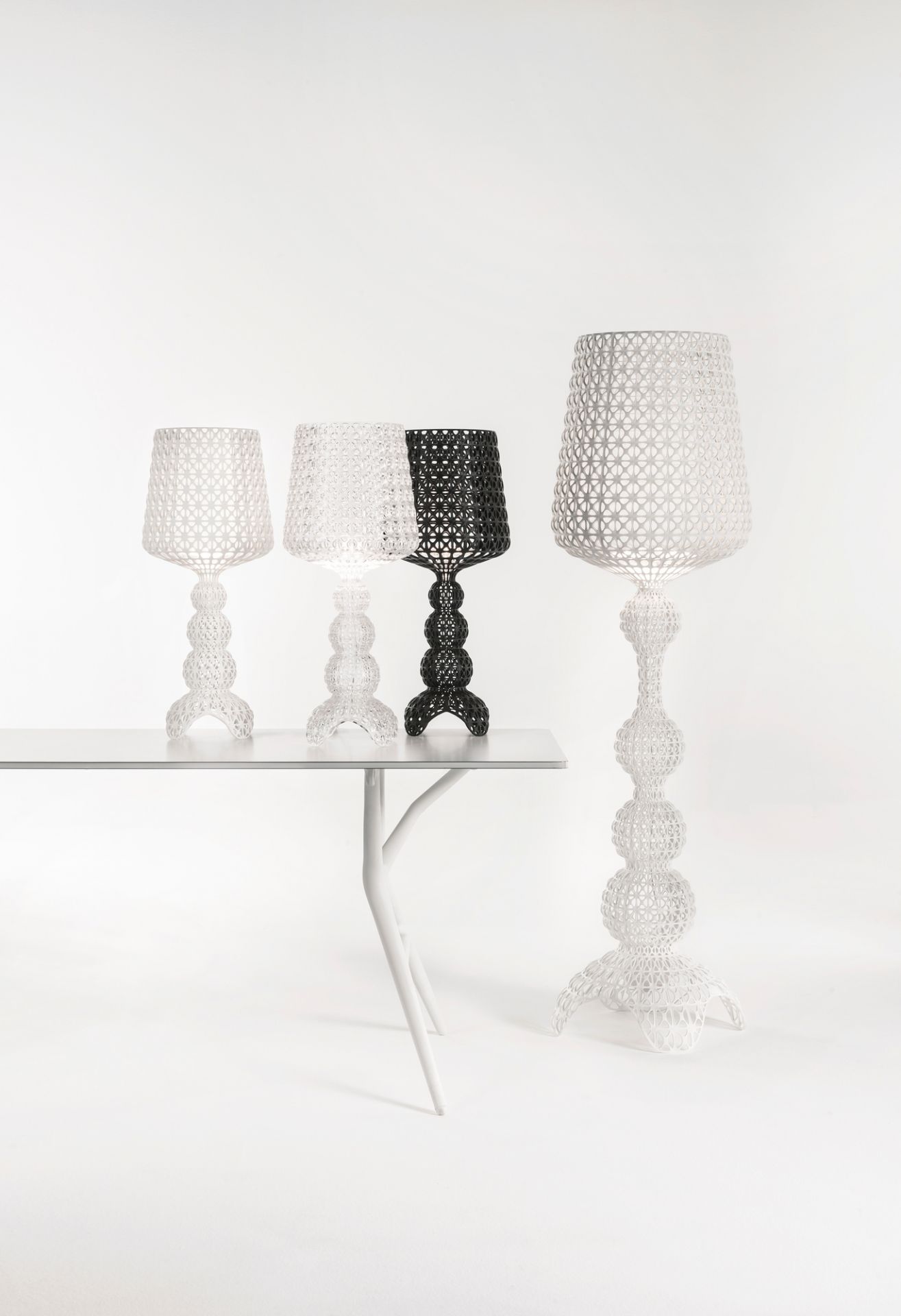 Mini Kabuki lampe de table blanc Kartell
