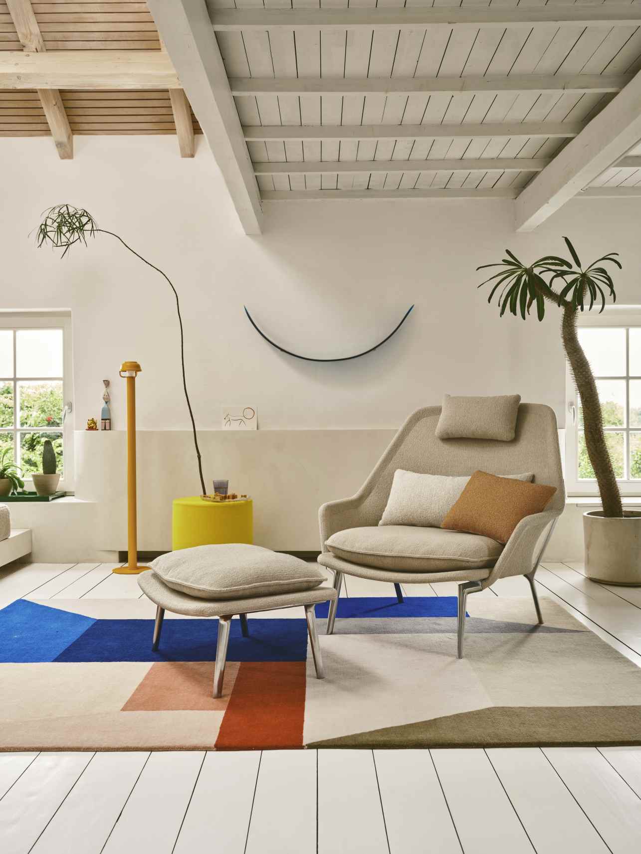 Slow Chair Fauteuil en tissu Vitra 