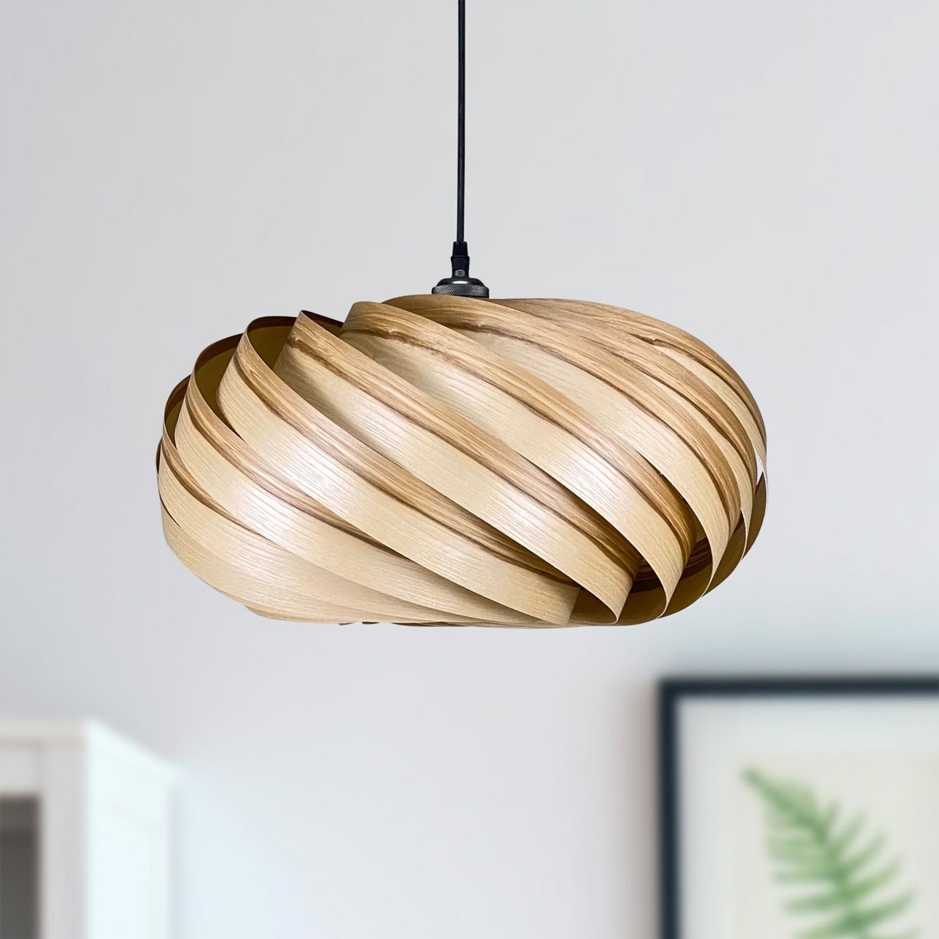 Quiescenta Lampe à suspendre Ø45 cm Frêne Gofurnit