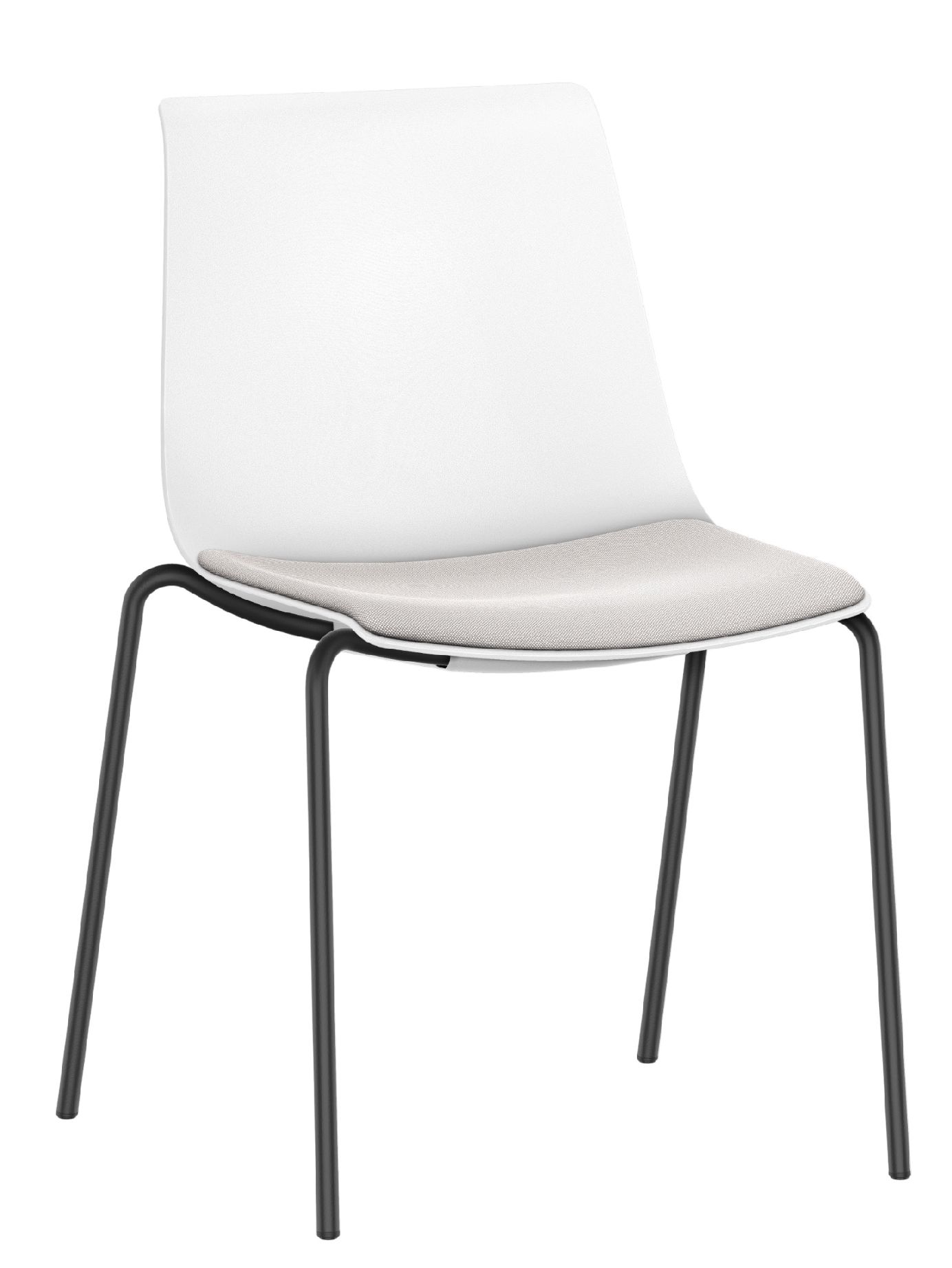  Shuffleis chaise visiteur 4 pieds avec assise rembourrée Interstuhl