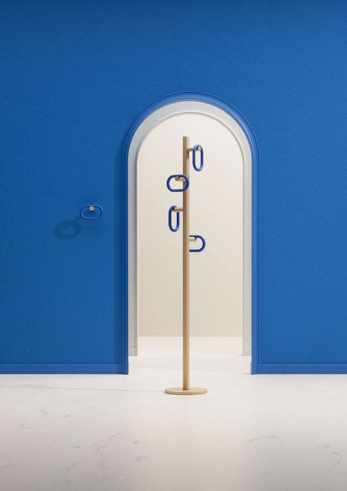Fernand Coat Stand Porte-manteau Hartô Chêne / Noir