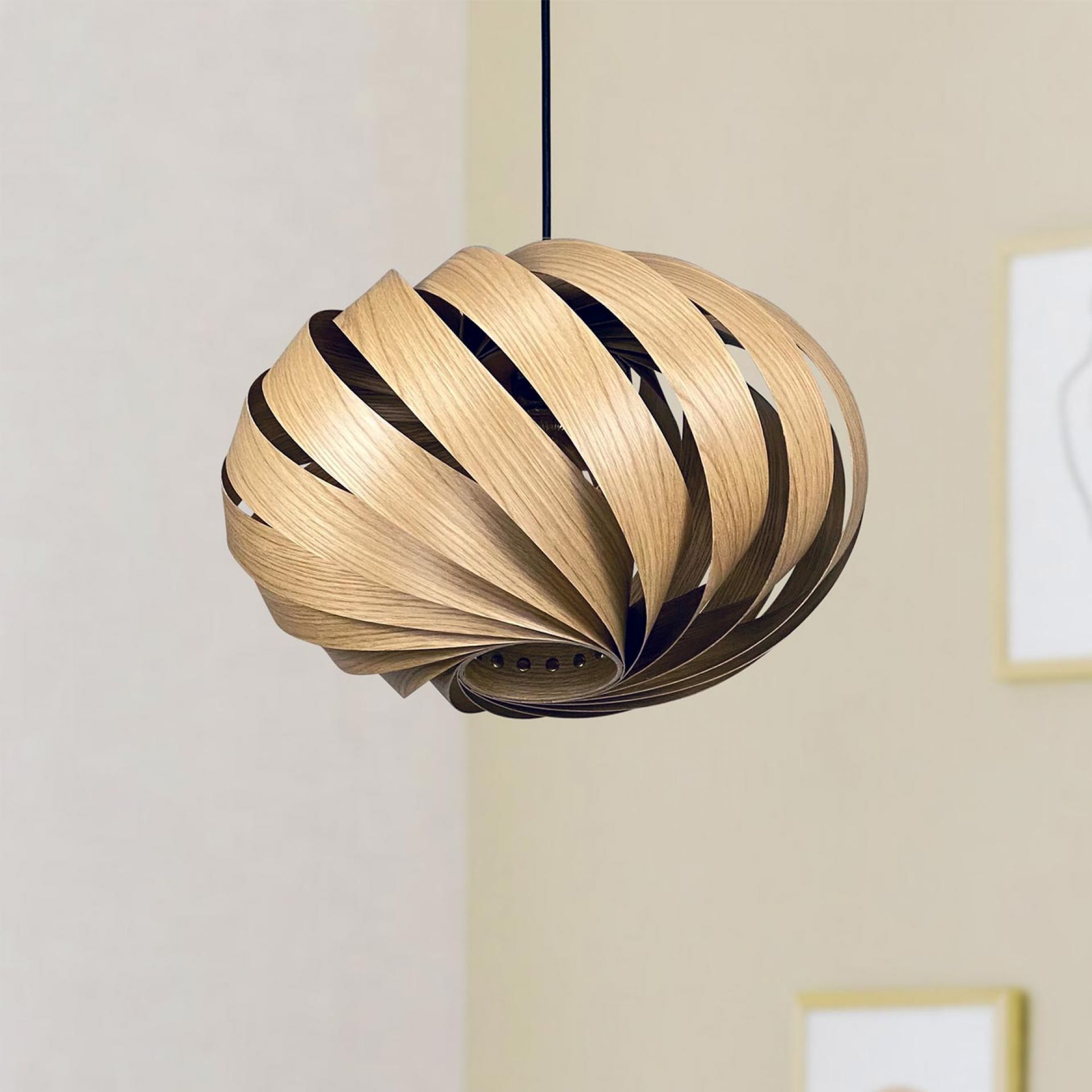 Serentia Lampe à suspendre Chêne Ø45 cm Gofurnit