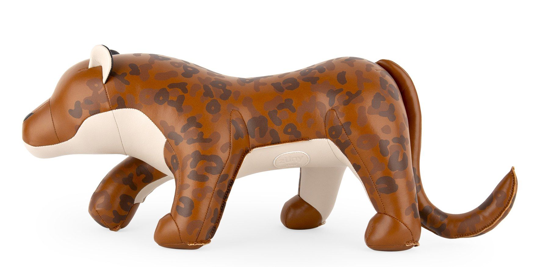 Butoir de porte Leopard Ray Tan/Blanc Züny