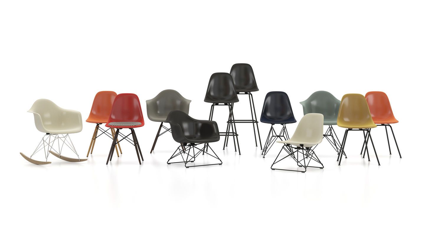 Eames Plastic Armchair DAR chaise Vitra