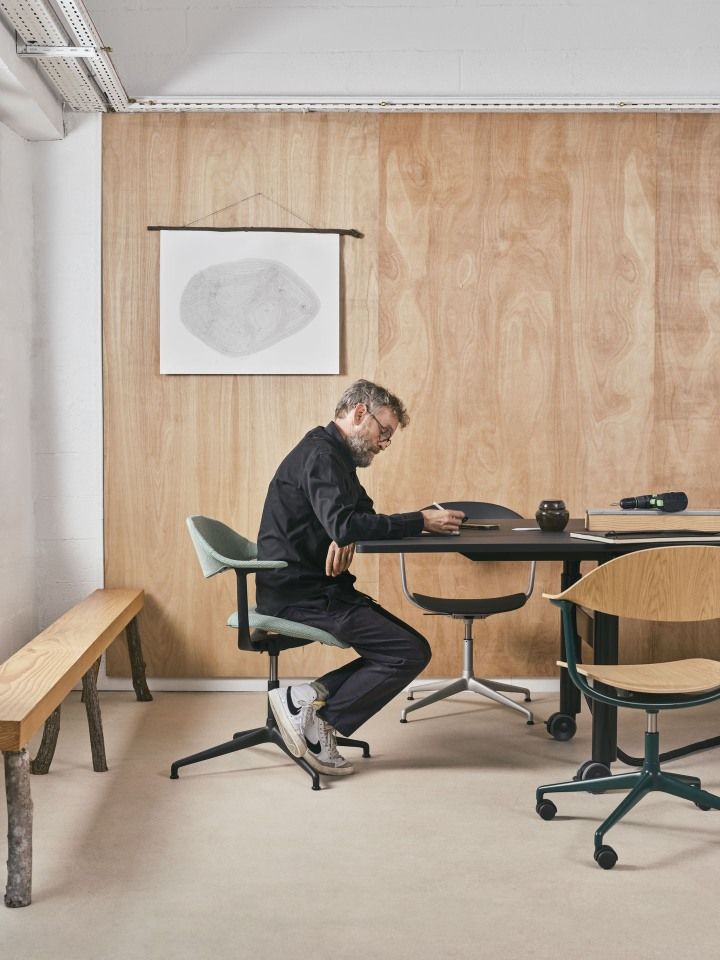 Mynt dossier et assise plastique Chaise de bureau Vitra