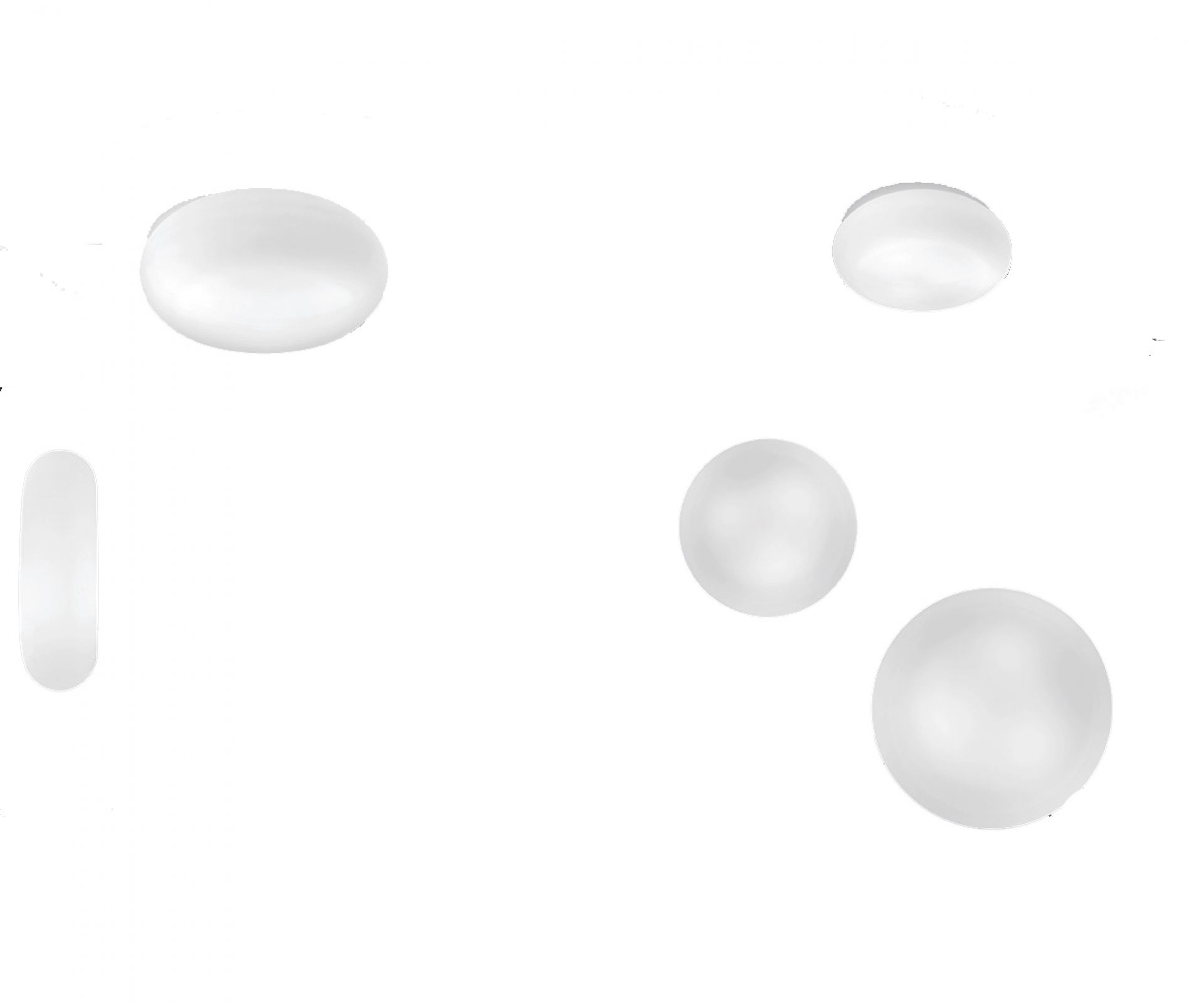 Itka 20 mur/plafond blanc Artemide