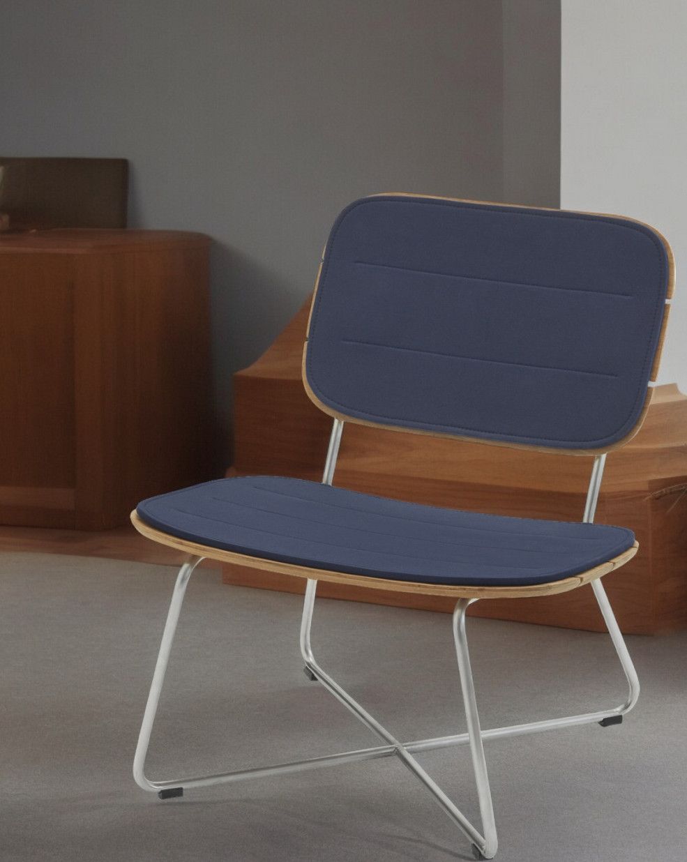 Lilium Lounge Chair chaise coussin d'assise Cushion Outdoor Skagerak by Fritz Hansen