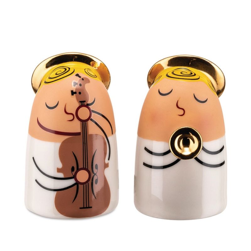 Guitariste & Trumpeter Figurines en porcelaine AMGI26SET 1 Alessi