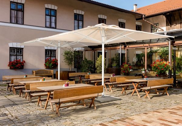 Parasol télescopique / Parasol Weishäupl